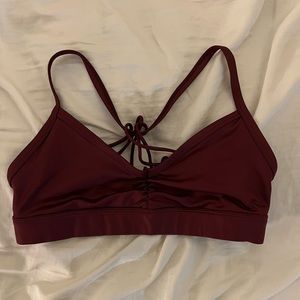 Alo Yoga Bra, Maroon, XS